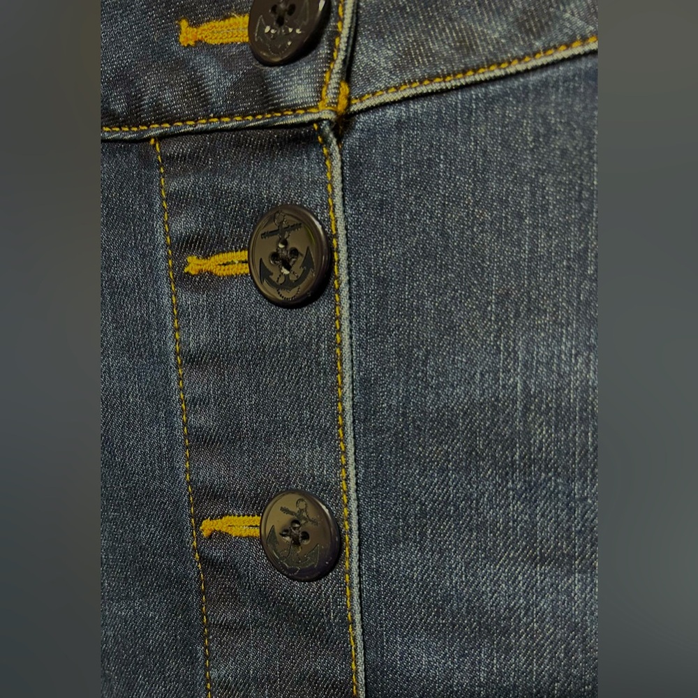 Talbots Blue Denim Skirt Size 10 - Picture 3 of 5